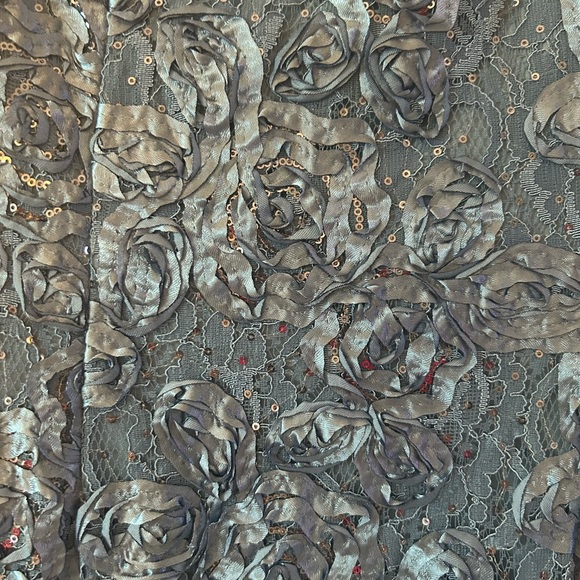 Alex Evenings Women's midi A-Line Rosette Dress - Picture 2 of 9